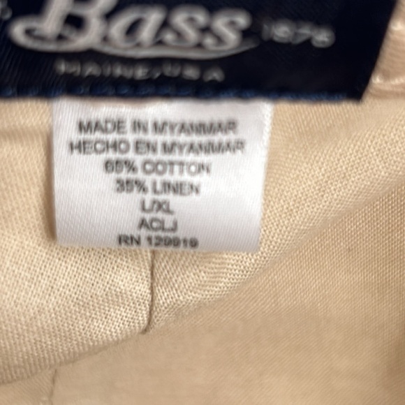 G.H. Bass & Co. Men's Linen/Cotton Beige Driving Cap Hat Golf Casual Men - Picture 7 of 13